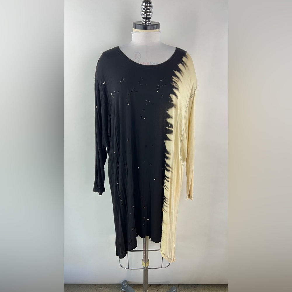 💚 3197. Oversized Stretchy Jersey Tunic Dress